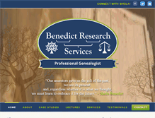 Tablet Screenshot of benedictprogenealogy.com